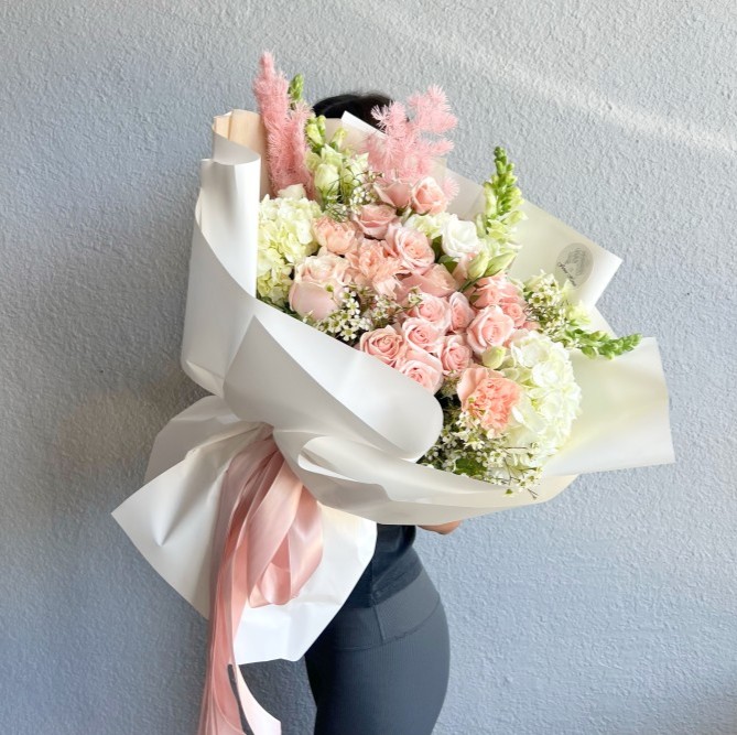 April Hand Tied Fresh Flower Bouquet